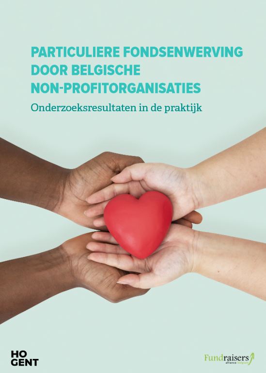 cover studie Particuliere fondsenwerving door Belgische non-profitorganisaties - studie door HOGENT